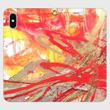 画像をギャラリービューアに読み込む, 【iPhone用 スマートフォンケース手帳型】有田大貴 "Energy Beat No.1" - ar-artgallery