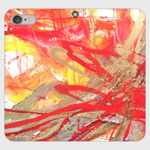 画像をギャラリービューアに読み込む, 【iPhone用 スマートフォンケース手帳型】有田大貴 "Energy Beat No.1" - ar-artgallery