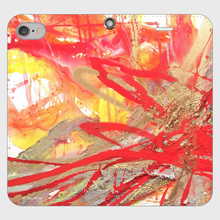 画像をギャラリービューアに読み込む, 【iPhone用 スマートフォンケース手帳型】有田大貴 "Energy Beat No.1" - ar-artgallery