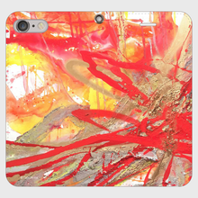 画像をギャラリービューアに読み込む, 【iPhone用 スマートフォンケース手帳型】有田大貴 "Energy Beat No.1" - ar-artgallery